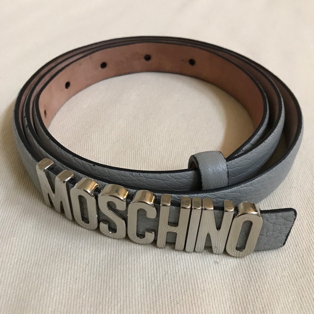 Moschino Calfskin Leather Belt
